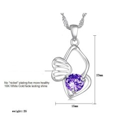 Durable In Use Female Allergy Free Platinum Plating Titanium Necklace