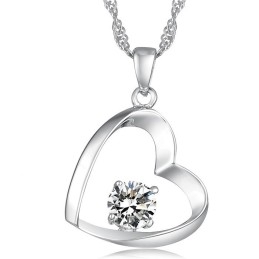 High Quality Female Platinum Plating Titanium Necklace