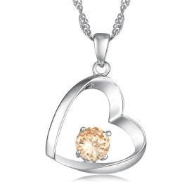 High Quality Female Platinum Plating Titanium Necklace