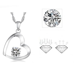High Quality Female Platinum Plating Titanium Necklace