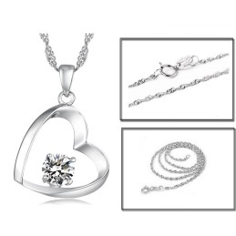 High Quality Female Platinum Plating Titanium Necklace