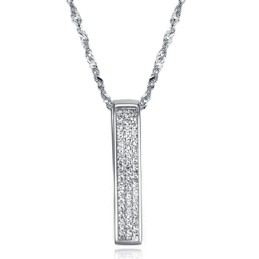 Wide Varieties Female Platinum Plating Titanium Necklace