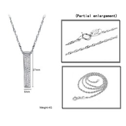 Wide Varieties Female Platinum Plating Titanium Necklace