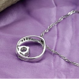 Stable Quality Female Concise Platinum Plating Titanium Necklace