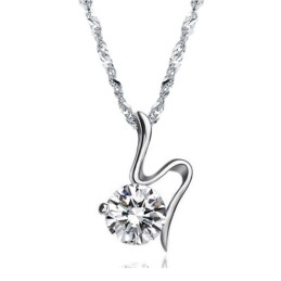 High Quality Female Retro Platinum Plating Titanium Necklace