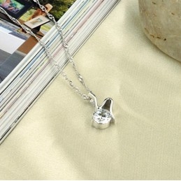 High Quality Female Retro Platinum Plating Titanium Necklace
