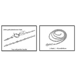 Easy To Use Female Fish Shape Platinum Plating Titanium Necklace