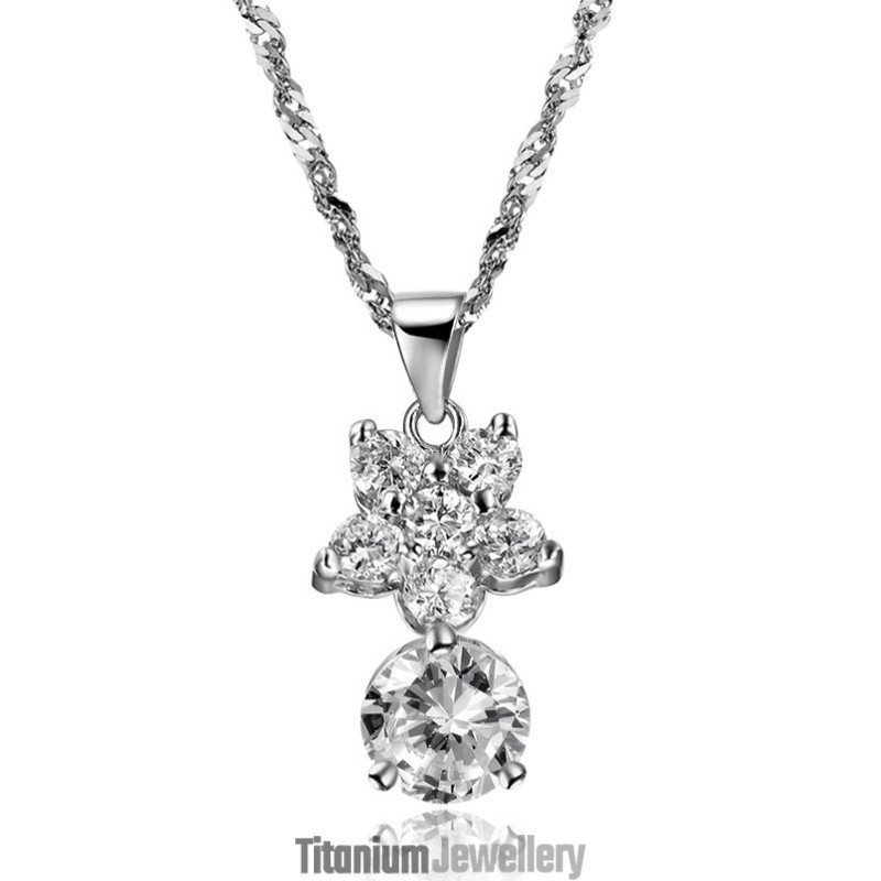 The Queen Of Quality Female Star Platinum Plating Titanium Necklace With Rhinestone The Queen Of Quality Female Star Platinum Plating Titanium Necklace With Rhinestone