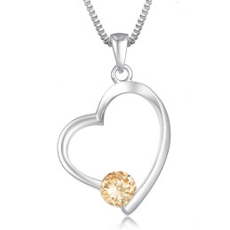Wide Varieties Female Platinum Plating Titanium Necklace With Diamond
