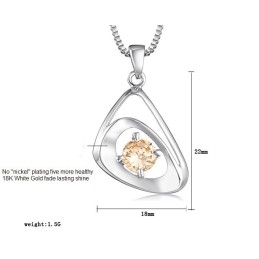 Quality And Quantity Assured Female Platinum Plating Titanium Necklace