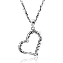 Complete In Specifications Female Sweetheart Platinum Plating Titanium Necklace