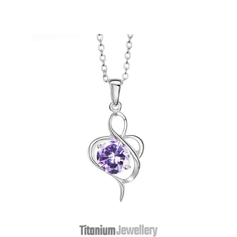 Quality And Quantity Assured Female Platinum Plating Titanium Necklace With Diamond Quality And Quantity Assured Female Platinum Plating Titanium Necklace With Diamond