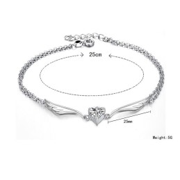 The King Of Quantity Female Platinum Plating Titanium Anklet