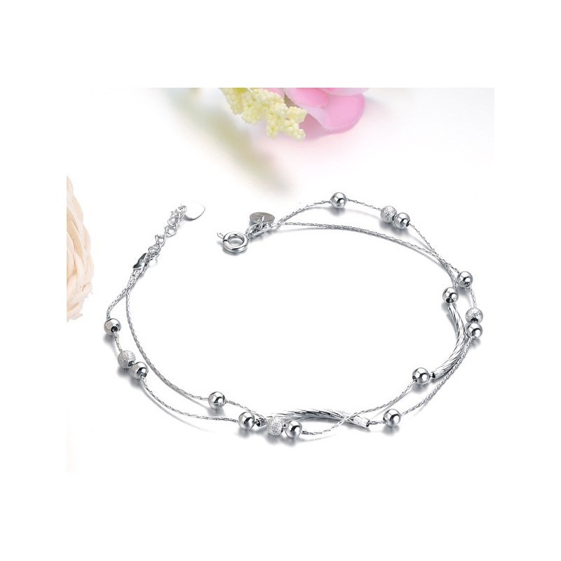 High Quality Female Platinum Plating Titanium Anklet High Quality Female Platinum Plating Titanium Anklet