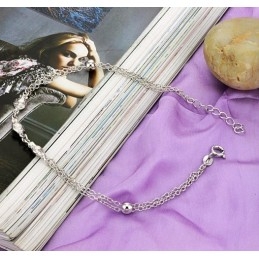 Excellent Quality Female Fish Shape Platinum Plating Titanium Anklet