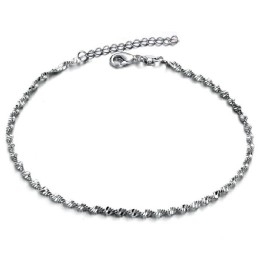 World-Wide Renown Female Platinum Plating Titanium Anklet