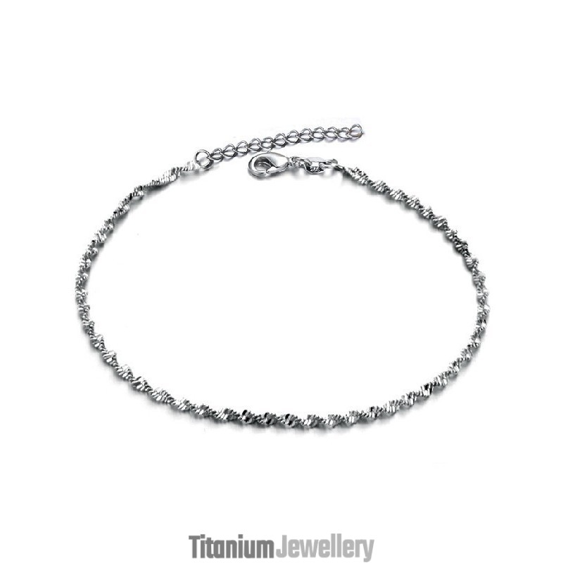 World-Wide Renown Female Platinum Plating Titanium Anklet World-Wide Renown Female Platinum Plating Titanium Anklet