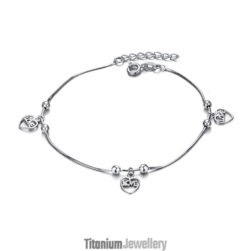 Wide Varieties Female Platinum Plating Titanium Anklet Wide Varieties Female Platinum Plating Titanium Anklet