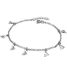 Wide Varieties Female Fillet Shape Platinum Plating Titanium Anklet