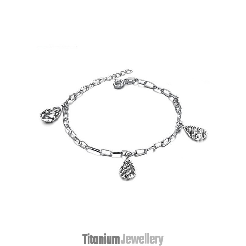 Superior Quality Female Hollow Platinum Plating Titanium Anklet Superior Quality Female Hollow Platinum Plating Titanium Anklet