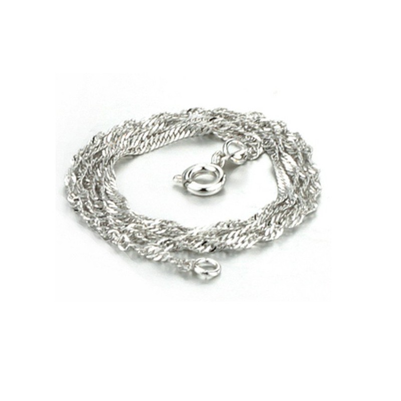 Easy To Use Female Water Wave Platinum Plating Titanium Chain