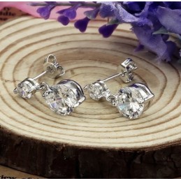 Quality And Quantity Assured Female Allergy Free Platinum Plating Titanium Earrings