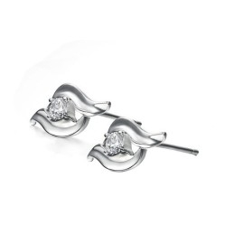 High Quality Female Allergy Free Platinum Plating Titanium Earrings