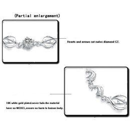 The Queen Of Quality Female Dolphin Shape Platinum Plating Titanium Bracelet