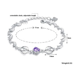 The Queen Of Quality Female Dolphin Shape Platinum Plating Titanium Bracelet
