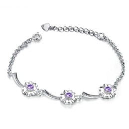 Quality And Quantity Assured Female Platinum Plating Titanium Bracelet
