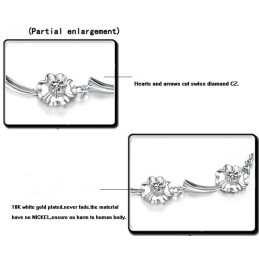 Quality And Quantity Assured Female Platinum Plating Titanium Bracelet