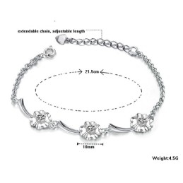 Quality And Quantity Assured Female Platinum Plating Titanium Bracelet