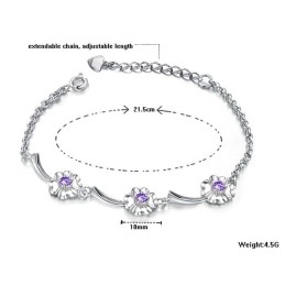 Quality And Quantity Assured Female Platinum Plating Titanium Bracelet