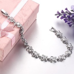Wide Varieties Female Platinum Plating Titanium Bracelet
