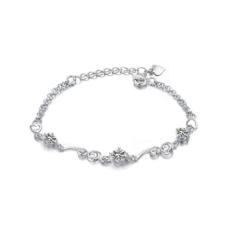 Quality And Quantity Assured Female Platinum Plating Titanium Bracelet With Rhinestone Quality And Quantity Assured Female Platinum Plating Titanium Bracelet With Rhinestone