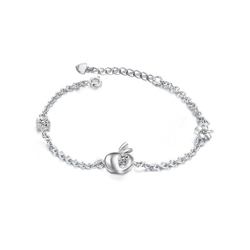 Reliable Reputation Female Hollow Platinum Plating Titanium Bracelet With Rhinestone Reliable Reputation Female Hollow Platinum Plating Titanium Bracelet With Rhinestone