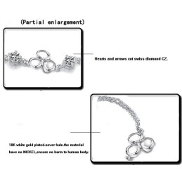 Wide Varieties Female Fade-Proof Platinum Plating Titanium Bracelet