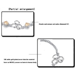 Wide Varieties Female Fade-Proof Platinum Plating Titanium Bracelet