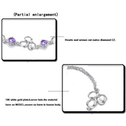 Wide Varieties Female Fade-Proof Platinum Plating Titanium Bracelet