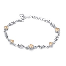 Reliable Reputation Female Lovely Platinum Plating Titanium Bracelet