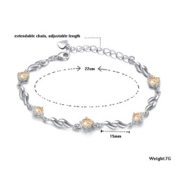 Reliable Reputation Female Lovely Platinum Plating Titanium Bracelet