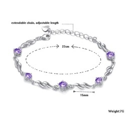 Reliable Reputation Female Lovely Platinum Plating Titanium Bracelet