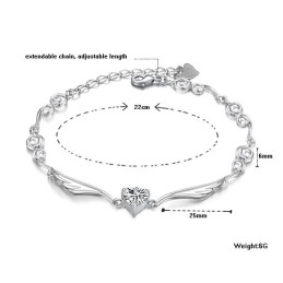 Excellent Quality Female Platinum Plating Titanium Bracelet