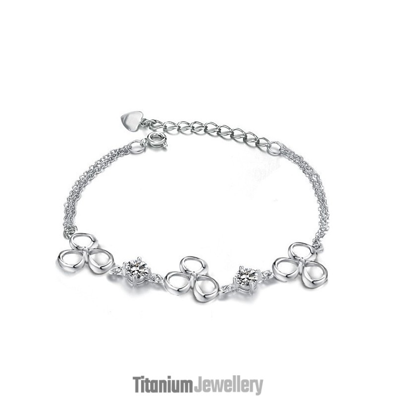 Quality And Quantity Assured Female Platinum Plating Titanium Bracelet With Diamond Quality And Quantity Assured Female Platinum Plating Titanium Bracelet With Diamond
