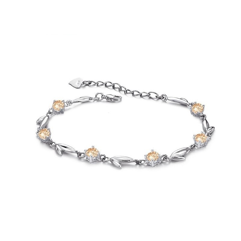Complete In Specifications Female Platinum Plating Titanium Bracelet With Diamond Complete In Specifications Female Platinum Plating Titanium Bracelet With Diamond