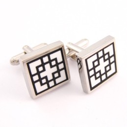 Classical Titanium Square Cufflinks
