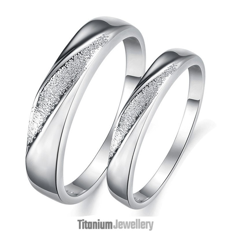 Wide Varieties Scrub Platinum Plating Titanium Ring For Lovers Wide Varieties Scrub Platinum Plating Titanium Ring For Lovers