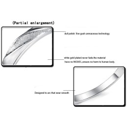 Wide Varieties Scrub Platinum Plating Titanium Ring For Lovers
