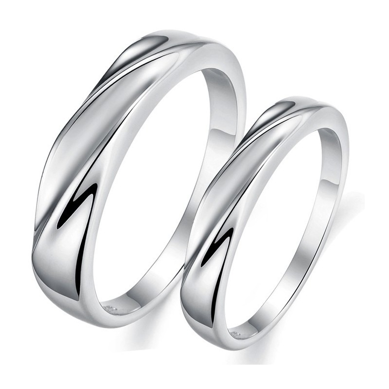 High Quality Concise Platinum Plating Titanium Ring For Lovers High Quality Concise Platinum Plating Titanium Ring For Lovers