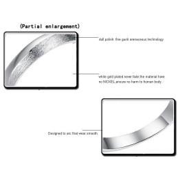 World-Wide Renown Female Platinum Plating Titanium Ring For Lovers With Rhinestone